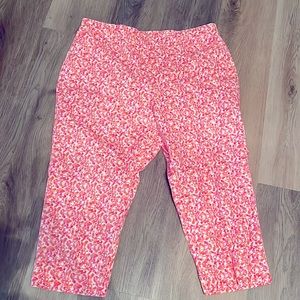 KIM ROGERS PETITES PRETTY CAPRI CROPPED PANTS SZ 14 NWOTGS $59 RETAIL